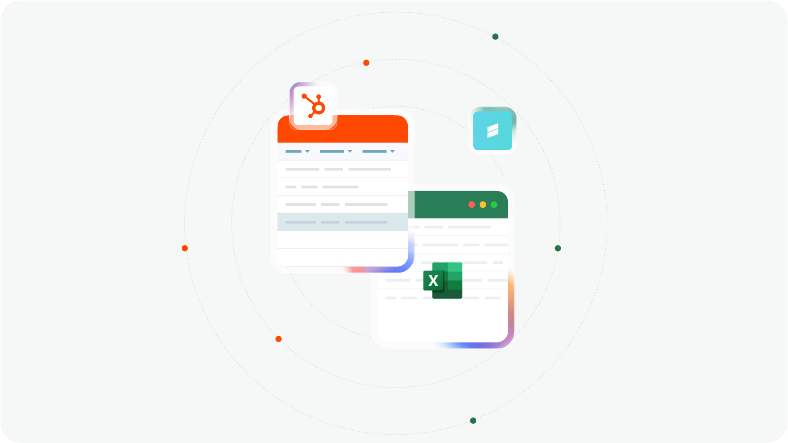 Bi-directional data sync between HubSpot and Excel
